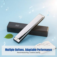 Tremolo Harmonica, 24 Holes, Multi-Key, Resin Comb, Performance, Beginner