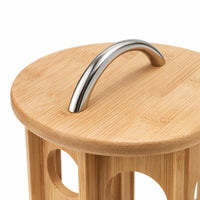 Bamboo Rotating Coffee Pod Holder, 4 Tier Pod Holder, Desktop Coffee Pod Storage Rack, Kitchen Countertop Coffee Pod Holder