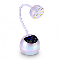 Nail Lamp with Gooseneck Rechargeable Gooseneck Nail Lamp Cordless Flexible for Manicurists, Home Manicure
