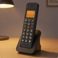 Charging Base Cordless Desk Phone Numeric Keypad Digital Desk Phone Function Keys Telephone Handset Speaker Grille