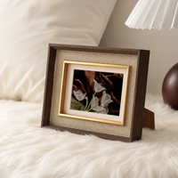 Resin Picture Frame, Moon Brown Photo Frame, Dual Use for Desk Top, Compatible with A4/B4, Photo Stand, Living Room, Gift