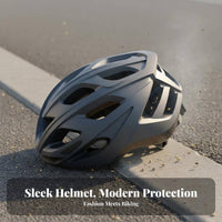 Cycling Helmet Integrally-Molded Asphalt Bike Helmet Head Protection Breathable Safeguarding Gear Collision Resistant for Men