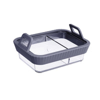 Glass Baking Dish with Handles Slim Cookware Heat-Resistant for Students