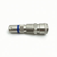 Hardware Precision-Machined Metal Connector Adapter for Audio Setups, Studio