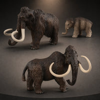 3 Pieces Woolly Giant Figurine Vivid Giant Figurine Richly Painted Animal Model for Teachers