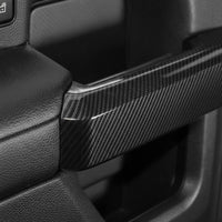 4 Pieces Interior Door Pull Handle Sticker Fit Carbon Fiber Inner Door Pull Cover Material Automotive Accessory