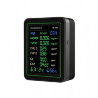 Portable Air Quality Monitor Rechargeable Battery Handheld Air Quality Monitor Home Gadget Color Display Rectangular