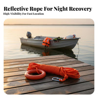 High Visibility Floating Rescue Rope Long-Lasting Floating Lifesaving Rope Portable for Lifeguards, Boaters, Boating, Kayaking