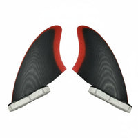 2 Pieces  2 points Fin Attachment Surfboard Fins Bi-Color Design