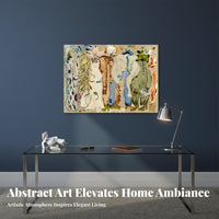 Modernist Wall Decor Art Artistic Modernist Design Wall Decor Minimalist Retro Art Print for Interior Designers, Adults, Bedroom, Hallway