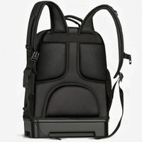 Side Mesh Pockets Molded Base Tool Backpack Padded Straps Multi Pocket Tool Organizer Backpack Structured Rectangular