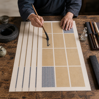 Four-Foot Wax-Dyed Inkjet Xuan Paper for Calligraphy and Painting Competitions