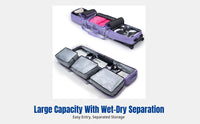 Rolling Snowboard Bag, Wet-Dry Separation, Double/Single Board, Large Capacity, Enhanced Thermoplastic Polyurethane,