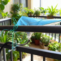 Balcony Rain Collector with Clamp Efficient for Patio, Gardeners
