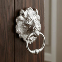 100 Mm Centers Lion Head Loop Handle Sculpted Lion Head Pull Handle Embossed Furniture Hardware Metal