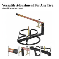 Heavy-Duty Manual Motorcycle Tire Changer High-Strength Metal Motorcycle Tire Bead Breaker Wear Resistant for Mechanics, Workshop, Garage