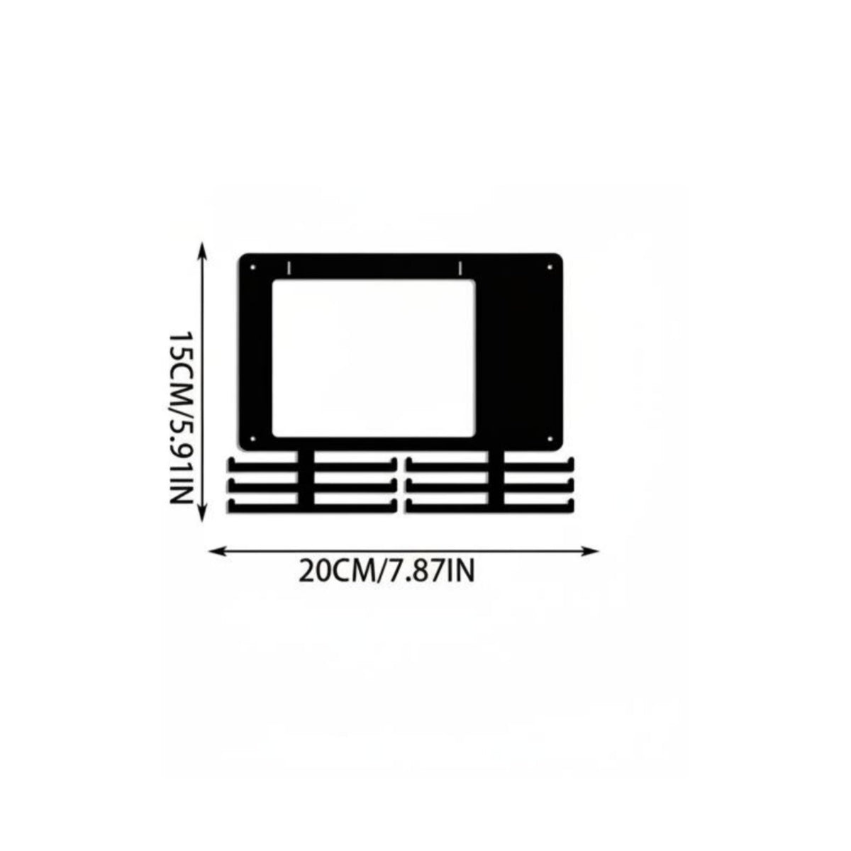 Holds 60 Medals Bib and Medal Display Sturdy Metal Wall Mounted Medal Rack Easy Installation for Runners, Athletes, Training Room