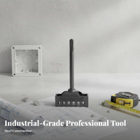 Wear-Resistant Square Hole Cutter Long-Lasting Square Hole Drill Bit Fast Cutting for Electricians, Construction Workers