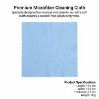 Microfiber Guitar Cleaning Cloth, Ultra Fine Polishing for Instrument Maintenance, Soft Velvet Finish for Guitarists and Musicians