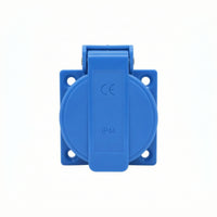Waterproof Socket with Cover IP44 Universal Socket Outlet with Cover Outdoor Splash-Resistant for Electricians, Garden