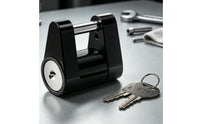 Anti-Theft Trailer Hitch Connector Lock Compact Trailer Hitch Lock Heavy-Duty Key-Operated for RV Campers, Towing, Parking