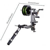 Clamp-on Reel Winder Metal Frame Adjustable   Stable Outdoor Gear