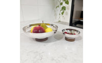 Stainless Steel Cake Effortless to Clean to Clean Decorative Fruit Stand Gift Idea Decorative Serving Bowl for Coffee Shop, Living Room