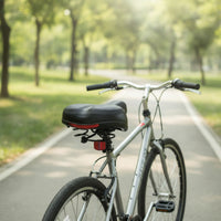 Bike Saddle with Spring Shock Absorbing Padded Bike Seat Bike Seat with Reflector Soft Wear-Resistant for Commuters