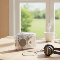 Compact Portable Cassette Player with Speaker Lightweight Portable Cassette Player with AM/AM and Frequency Modulation Radio Vintage Cassette Player with Radio Old-Fashioned for Audiophiles
