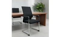 Support Ergonomic Mesh Office Chair High-Density Sponge Cushion Swivel Computer Chair Easy to Assemble Reclining Function for Conference Room