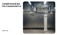 Large Capacity Floor Standing Knock Box Easy to Clean Commercial Coffee Grounds Bin Long-Lasting for Baristas, Restaurant Team, Cafes