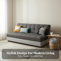 L-Shaped Pull-expandable Sofa Bed with Storage Chaise Multi-Functional L-Shaped Pull-expandable Bed with Storage Chaise Space-Saving transformable Couch for Families