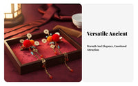 Traditional Chinese Attire Hair Barrette Cute Design Traditional Chinese Attire Hair Accessory Dangling Floral Barrette Handmade