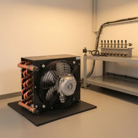 Hydraulic Oil Air Cooler with Fan High Heat Dissipation for Machine Rooms