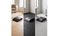 Ab Exercise Mat with Curved Cushion Supportive Ab Mat Abdominal Exercise Pad High-Density Foam Sit-up Helper Long-Lasting