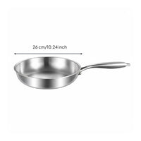 Physical Non-Stick 304 Steel Pan Anti-Scald Handle Stainless Steel Frying Pan Professional Quality