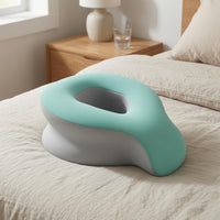 Contoured Prone Massage Pillow Breathable Memory Foam Face Pillow Hollow Center Massage Face Cradle
