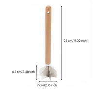 Sturdy 6 Blade Meat Chopper Easy to Clean Stainless Steel Meat Chopper Rust Resistant Potato Crusher Multi-Use for Mashed Potatoes, Kitchen