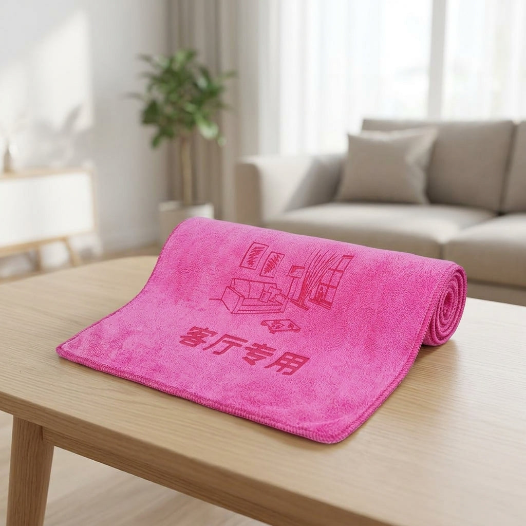 Thick Low-Shed Cleaning Cloths, Magic Wipe Bathroom Drying Cloth, 30x60cm Microfiber 150D Yarn with Bound Edges for Kitchen and Home Use