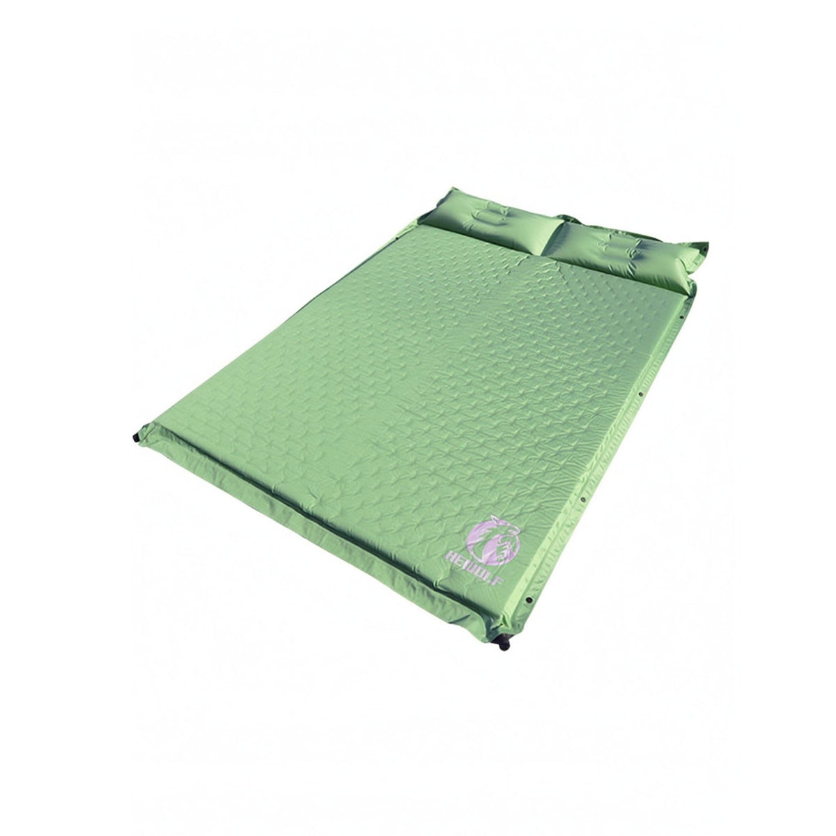 Automatic Inflation Inflatable Camping Mattress Soft Textile Double-Size Air Mattress High-Resilience Sponge Fill Self Inflating Sleeping Sleeping Surface Cm Thick for Tent Use
