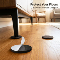 Felt Self-Adhesive Anti-Scratch Floor Protector, Silent Felt Furniture Leg Pads for Hardwood Floors