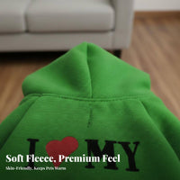 Dog Hoodie Warm Hooded Dog Sweater Machine Washable Fleece Pet Pullover for Dogs, Young Dogs, Cold Weather, Daily Wear, Outdoor
