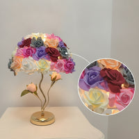 Dimmable Flower Lamp with USB Dimmer Decorative Rose Lamp Elegant for Bedroom, Nightstand, Vanity, Wedding