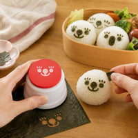 Nori Seaweed Rice Ball Embosser and Face Shape Cutter for DIY Bento