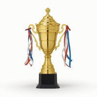 Metal Trophy with Base Polished Cup Trophy Classic for Sports Tournaments, Kids