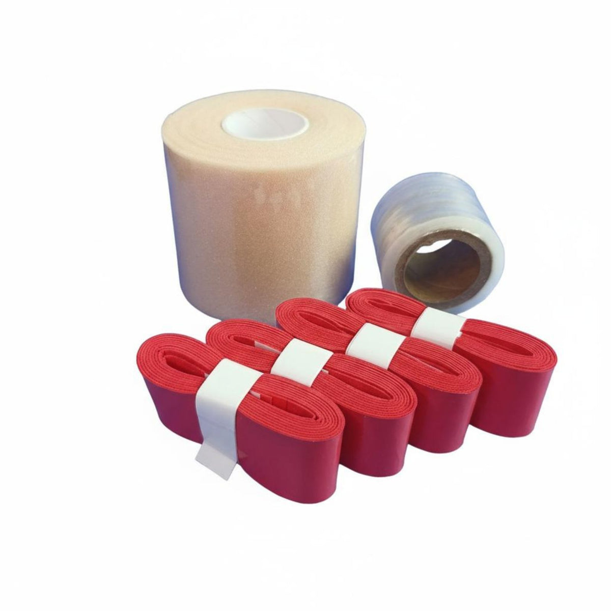Badminton Racket Grip Set Shock Absorbing Badminton Grip Tape Kit Overgrip and Padding Wrap Set Padding Ed for Pickleball, Gym