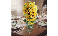 Photo Prop Sunflower-Like Bridal Floral Arrangement Ready to Use Artificial Sunflower-Like Floral Arrangement Silk Material Wedding Decoration Reusable for Brides