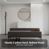 Light Luxury Modern Entryway Bench Minimalist Design Entryway Shoe Bench Nordic Aesthetic Long Stool Multi-Functional for Interior Designers, Homeowners, Families, Bedroom, Living Room, Cloakroom