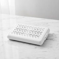 Tabletop Nail Dust Collector Slimline Nail Dust Collector with Dual Fan Strong Suction Appliance Professional for Manicurists, Manicure Tables