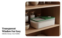 Transparent Design Rice Storage Container Moisture-Proof Airtight Rice Container Multi-Purpose for Countertop, Kitchen Cabinet